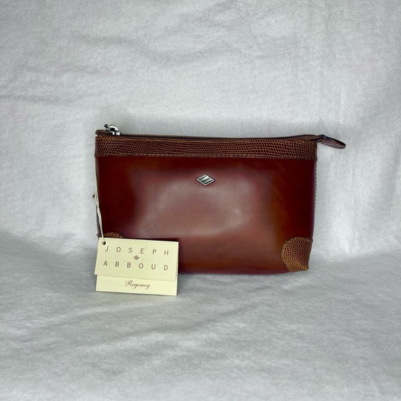 Joseph Abboud Brown Italian Genuine Leather Set - Pouch, Wallet, Coin Purse 🤎 - Picture 3 of 14